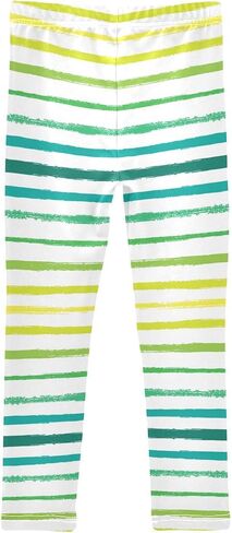 Dussdil Colorful Striped Straight Lines Girl's Leggings for Kids Toddler Girls Sweatpants Legging Pants Ballet Tights in Saudi Arabia