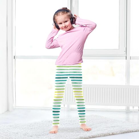 Dussdil Colorful Striped Straight Lines Girl's Leggings for Kids Toddler Girls Sweatpants Legging Pants Ballet Tights in Saudi Arabia
