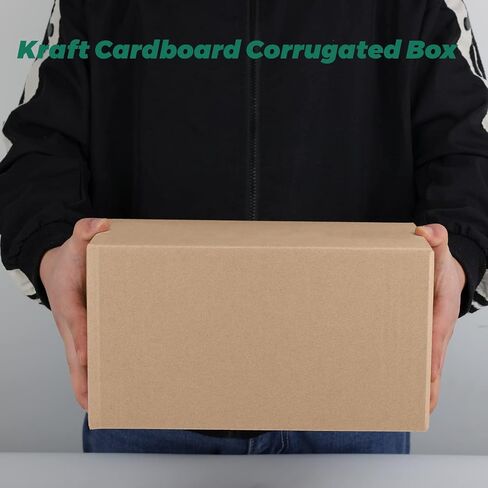 Mat Board Center, 8x8x8 Inches Shipping Boxes for Mailing Moving Packaging, 25 Pack Corrugated Cardboard Boxes for Small Business, Kraft in Kuwait