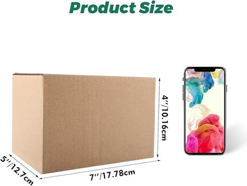 Mat Board Center, 8x8x8 Inches Shipping Boxes for Mailing Moving Packaging, 25 Pack Corrugated Cardboard Boxes for Small Business, Kraft in Kuwait