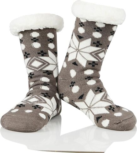 American Trends Christmas Slipper Socks Women Fuzzy Socks Gripper Non Slip Womens Warm Cozy Socks Athletic in Saudi Arabia