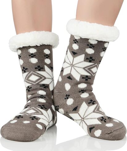 American Trends Christmas Slipper Socks Women Fuzzy Socks Gripper Non Slip Womens Warm Cozy Socks Athletic in Saudi Arabia