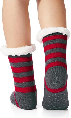 American Trends Christmas Slipper Socks Women Fuzzy Socks Gripper Non Slip Womens Warm Cozy Socks Athletic in Saudi Arabia