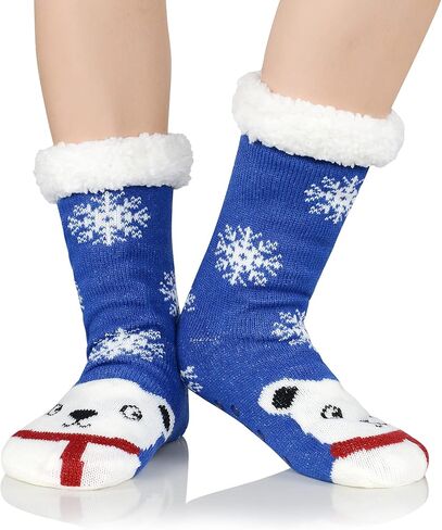 American Trends Christmas Slipper Socks Women Fuzzy Socks Gripper Non Slip Womens Warm Cozy Socks Athletic in Saudi Arabia