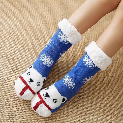 American Trends Christmas Slipper Socks Women Fuzzy Socks Gripper Non Slip Womens Warm Cozy Socks Athletic in Saudi Arabia