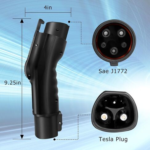 محول Tesla إلى J1772، محول أمان Ucomen مناسب لجميع J1772 EVs، بحد أقصى 48 أمبير 250 فولت، محول شحن متوافق مع موصل جدار الطاقة Tesla/الوجهة/شواحن الهاتف المحمول in Saudi Arabia