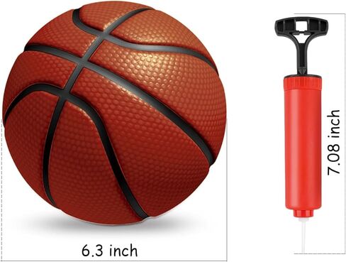 gmaophy 4 حزمة كرات السلة الصغيرة، 6 "مجموعة كرة السلة الصغيرة مع مضخة، كرات السلة لطوق كرة السلة المصغرة، لعبة كرة السلة الصغيرة للأطفال الصغار الأطفال المراهقين لحمام السباحة، في الداخل، في الهواء الطلق in Kuwait