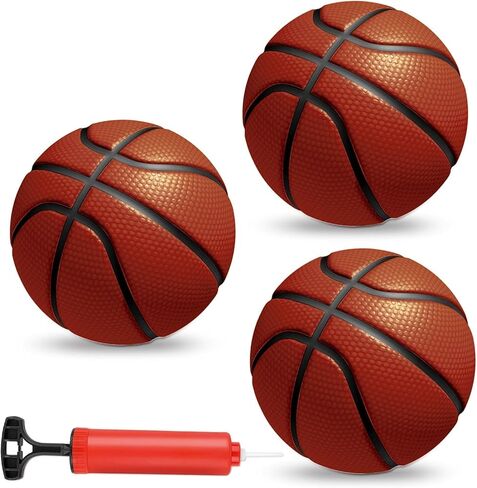 gmaophy 4 حزمة كرات السلة الصغيرة، 6 "مجموعة كرة السلة الصغيرة مع مضخة، كرات السلة لطوق كرة السلة المصغرة، لعبة كرة السلة الصغيرة للأطفال الصغار الأطفال المراهقين لحمام السباحة، في الداخل، في الهواء الطلق in Kuwait