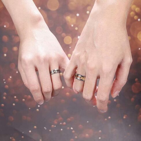 6 مللي متر 8 مللي متر العصابات الزفاف كامو للرجال النساء الصيد خواتم كربيد التنغستن الراحة تناسب حجم 5-13 in Kuwait