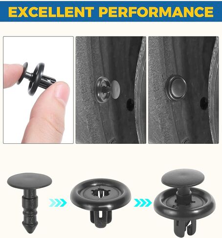 40PCS Fender Clips,Fender Liner Clips,Splash Shield Clips,Car Accessories Car Clips,Car Retainer Clips,Fender Liner Fender Trim,Engine Under Cover Push-Type Retainer Clips,Replace #90467-07201 in Saudi Arabia