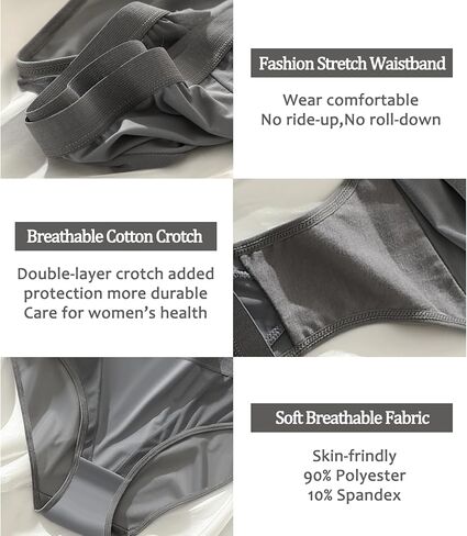 ملابس داخلية بيكيني نسائية مثيرة، سراويل داخلية شبكية ناعمة قابلة للتنفس للنساء، عبوة من 3 مقاسات S-2XL in Kuwait