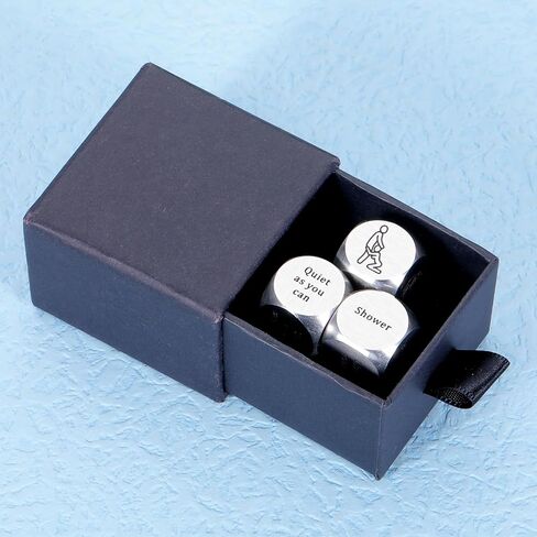 3Pcs Iron 6th Anniversary for Him Her Wedding Gifts for Couple Date Night Ideas Dice 6 Year Wedding Anniversary for Husband Wife Boyfriend Girlfriend Christmas Valentines Birthday Gifts for Women Men in Saudi Arabia