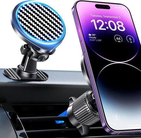 Ossvaln for Magsafe Car Mount [20 مغناطيس قوي] حامل هاتف مغناطيسي للوحة قيادة السيارة [بدون استخدام اليدين] الهاتف الخليوي Magsafe 3 Car Mount Fit iPhone 15 14 13 Pro Max Pro Plus Mini MagSafe Case جميع الهواتف in Kuwait