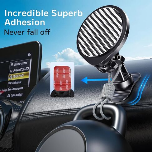 Ossvaln for Magsafe Car Mount [20 مغناطيس قوي] حامل هاتف مغناطيسي للوحة قيادة السيارة [بدون استخدام اليدين] الهاتف الخليوي Magsafe 3 Car Mount Fit iPhone 15 14 13 Pro Max Pro Plus Mini MagSafe Case جميع الهواتف in Kuwait