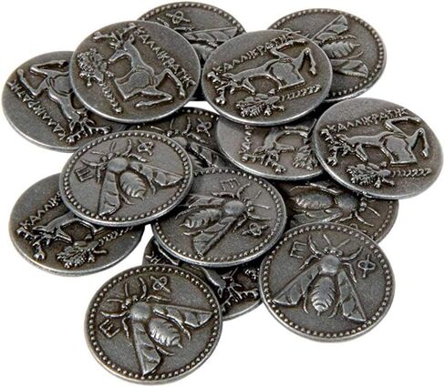 Renaissance Themed Gaming Coins - Jumbo 35mm 6-Pack, Novelty Fantasy Replica Coins in Kuwait