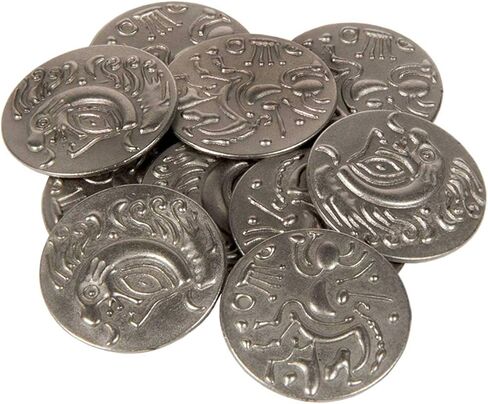 Renaissance Themed Gaming Coins - Jumbo 35mm 6-Pack, Novelty Fantasy Replica Coins in Kuwait