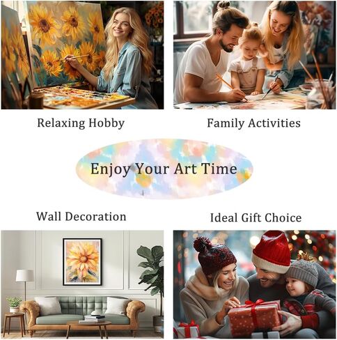 Natuyalo Paint by Number Kits for Adults Paint by Numbers for Adults Beginner, DIY Paint by Numbers for Ideal Gift Home Wall Decor (The Cat in The Garden, 16x20 Inch) in Saudi Arabia