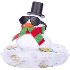 سيارة مطاطية لوحة القيادة بطة فريدة من نوعها زينة سيارة بطة ملحقات زينة السيارة مع قلادة حلقة السباحة والنظارات الشمسية in Kuwait