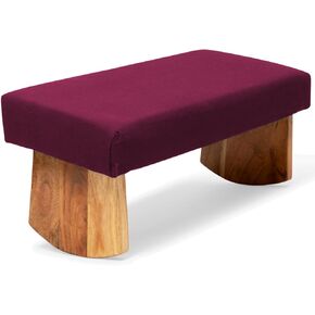 Meditation Bench (NAT. White), Seiza, Sustainable Acacia Wood with Curved Bottom Edges for The Perfect Posture, Meditation Stool, Prayer Bench, Meditation Chair, Yoga Stool