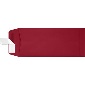 LUXPaper #10 Policy Business Envelopes | Peel & Press | 4 1/8" x 9 1/2" | Garnet Red | 80lb. Text | 50 Qty
