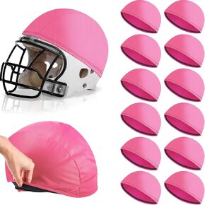 12 Pieces Scrimmage Helmet Cover Bright Colors Football Helmet Scrimmage Cap for Youth Adult Football Hockey Lacrosse Training Accessories, 10.4 Inch in Diameter