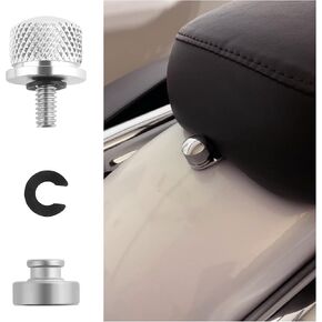 1/4"-20 Motorcycle Seat Bolt and Nut Set,M6 Aluminum Nuts and Bolts Set Motorcycle Parts for Seat,Bolts and Nuts Kit for Motorcycle Accessories Compatible with Harley 1996-2024 (Black)