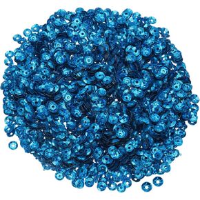MECCANIXITY Loose Sequins 4MM Silver Backed Sequins 3000Pcs Cup Sequins Embroidery Sequins for Jewelry Making Crafts Sewing,Dark Green