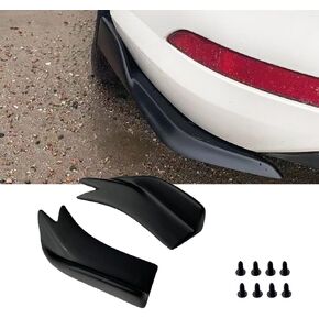 Universal Rear Diffuser Car Spoiler, Rear Bumper Lip Body Canard Spoilers Black Lip Side Skirt Spoiler Splitter Protector Exterior Decoration Trim Kit Anti-Scratch (10.6inch,Carbon Fiber)