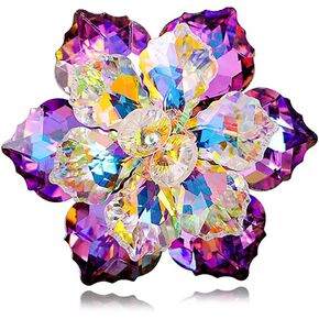 Rhinestone Flower brooch Pin Large Crystal Flower brooch Lapel Pins Wedding Party Birthday Dance Banquet Dress Suit Ceremony Clothes Hat Bag Accessories Jewelry for Women