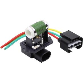 MOTOKU Cooling Fan Resistor w/Pigtail Wiring Harness Connector for Kia Optima 2014-2020 Sedona 2014-2018 for Hyundai Sonata 2011-2014 Azera 2012-2014