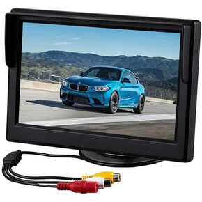 BY-J License Plate Frame with Car Reverse Backup Radar System, Parking Detector Monitor with Radar Sensor, 170 Degrees Night Vision Rear View Backup Camera, Parking Sensor Kit, for Car Pickup SUV