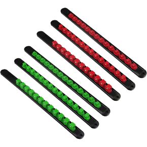 Socket Organizers Drive socket holders organizers,Heavy Duty Socket Racks, Premium Quality Socket Clip Rail Holder,The best tool organizer in the garage,(9PC)