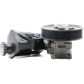 Power Steering Pump with Pulley Reservoir Assembly Compatible with 2003-2007 Dodge Ram 2500 3500