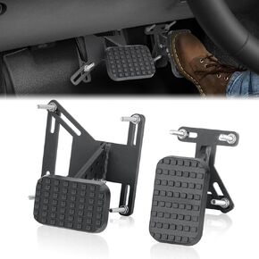 NIHAO Gas ＆ Brake Pedal Extenders, Adjustabl Steel Anti-Slip, Compatible with Short Drivers People Driving Cars, Go Kart, Toy Cars, Golf Carts