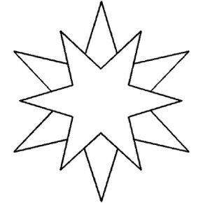 12-pt Star Quilting Stencil