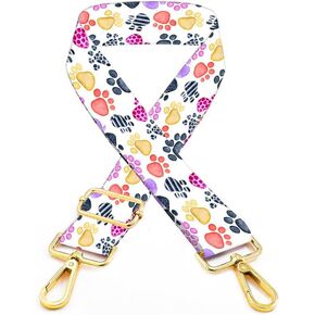 Purse Straps Rose Gold Buckles Wide Shoulder Strap,Fashion Adjustable Replacement Belt