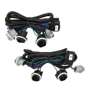 GRAND ORANGE Tail Light Harness Pair Left and Right Side Compatible with Chevy Silverado 1500 1500HD 2500HD 3500 2003-2007 16531401, 16531402