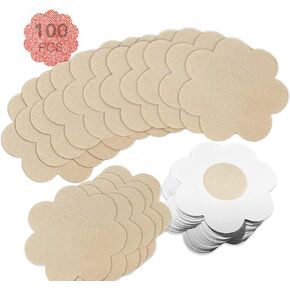 100 Pieces (50 Pairs) Nipple Breast Covers, Sexy Breast Pasties Adhesive Bra Disposable Nipple Covers