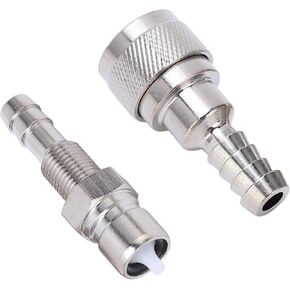 Boat Motor Fuel Line Accessories , 2pcs Fuel Line Connector Kit , Marine Fuel Hose Fittings for Outboard Engines 5HP to 90HP Premium Metal Alloy