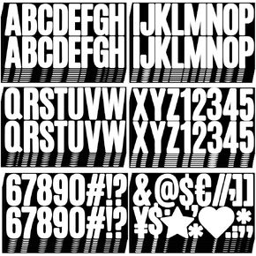 800 Pieces 48 Sheets Letter Stickers Large Alphabet Number Stickers 2.5 Inch Self Adhesive Waterproof Vinyl Letters Stickers for Bulletin Board Poster Mailbox Classroom Home Business Decor,Colorful