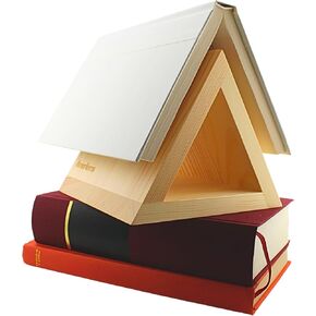Triangle Book Stand - Page Holder for Reading and Book Lovers Gifts (Brown) in Saudi Arabia