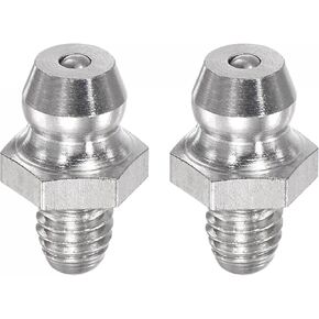uxcell 2Pcs Metric Stainless Steel Straight Grease Fitting M5 x 0.8mm Thread Hydraulic Grease Fitting Accessories