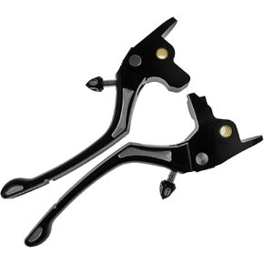 Brake Clutch Levers Brake Lever Clutch Hand Control Lever Compatible with Harley Touring Road King Electra Glide Street Glide 2017-2023 Black and Chrome