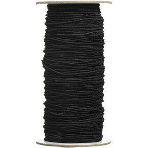 Thasaba Darice 1921-3772 Elastic Cording, 2mm, Black