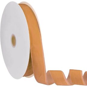 Hapeper Velvet Ribbon for Gift Wrapping Arts Crafts Party Decoration, 25 Yards/Roll (1 Inch, Green)
