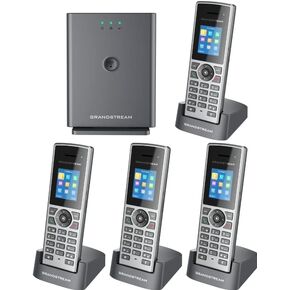 Grandstream DP752 Long-Range DECT Base Station + DP722 Units DECT HD Handset (4 x DP722)