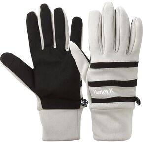 Hurley Men's Winter Gloves - Trailhead Lightweight Fast-Drying Touchscreen Gloves with Fleece Lining