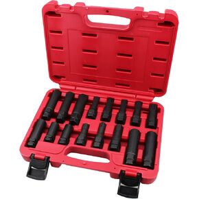 16PCS Master Wheel Locking Lug Key Set, Wheel Lock Removal Kit