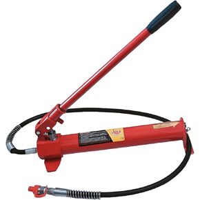10 Ton Hydraulic Floor Jack Porta Power Hand Pump Ram Replacement Car Auto Body Frame Repair Tools with Long Handle 22000lbs Red