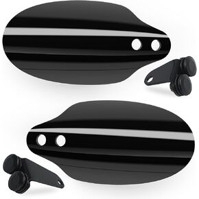 RENO Motorcycle Handguard with Brackets, Hand Guard Compatible with Touring Road King 2008-2024 Wind Guards Deflector (Black)